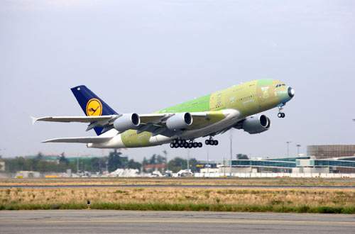 Avión aún sin pintar